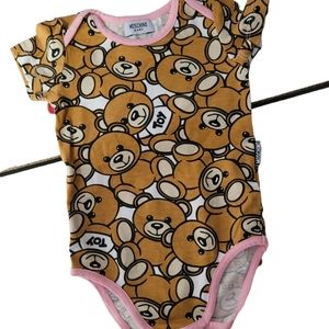 Moschino baby bodysuit 0-3mos